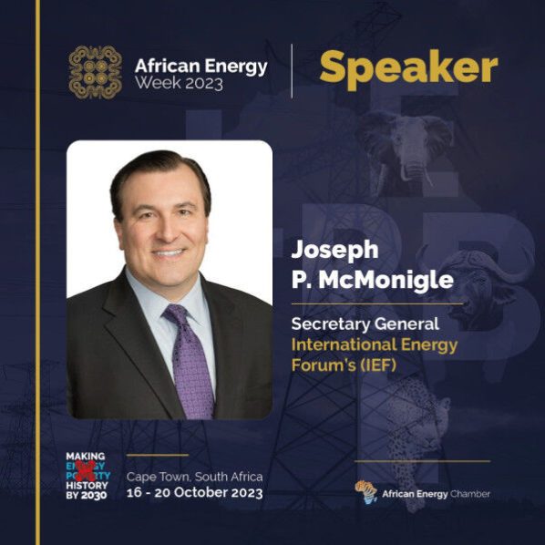 Harnessing Africa’s Energy Potential: International Energy Forum’s (IEF) Secretary General to Drive Cooperation Dialogue at African Energy Week (AEW) 2023