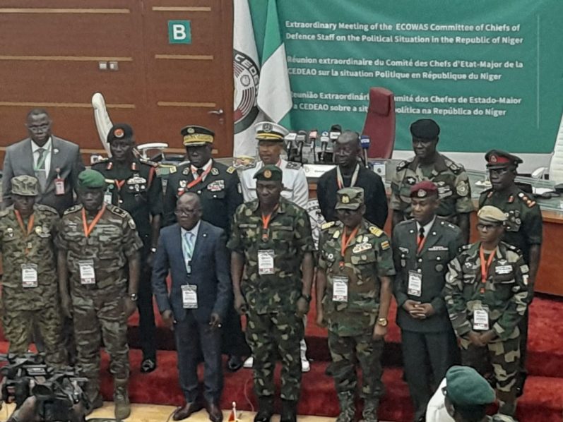 ECOWAS defence chiefs meeting in Abuja