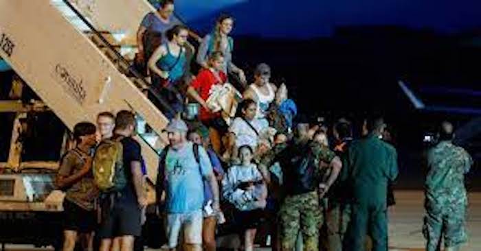 Evacuess from Niger Republic