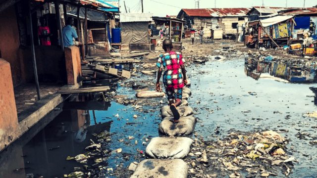 Makoko community, a floating slum in Lagos