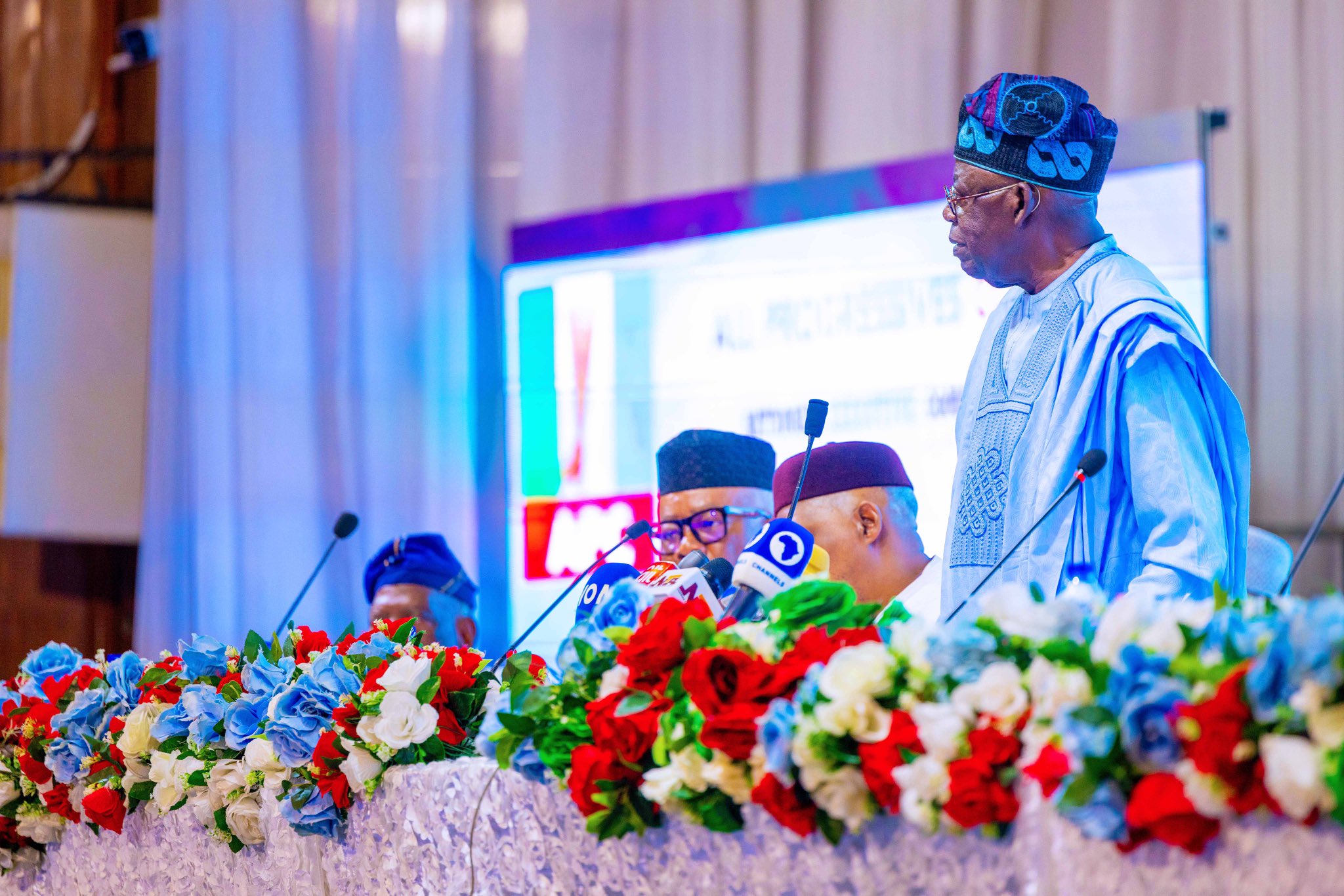 Tinubu at APC NEC meeting on Wednesday.