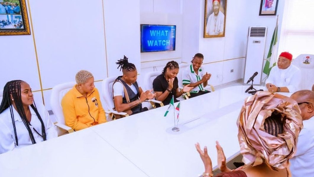Uzodinma hosts Super Falcons stars