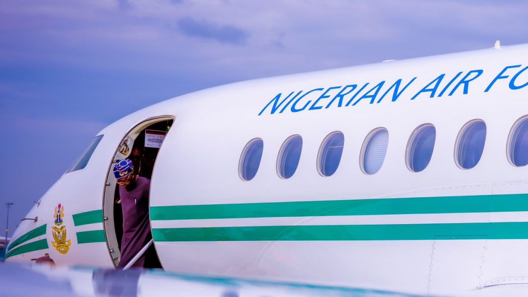 Bola Ahmed Tinubu Plane