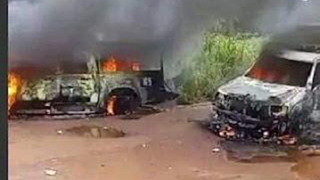 Burnt vehicle