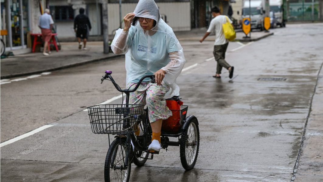 HONG KONG-CHINA-WEATHER-TYPHOON
