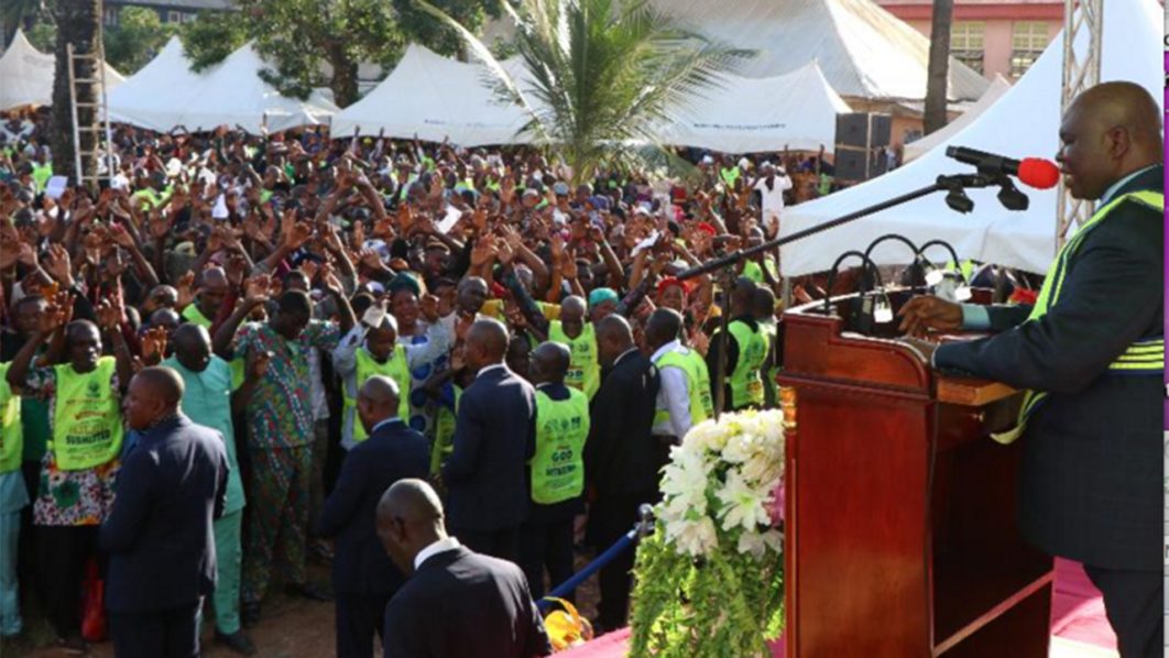Pastor Muoka ministering