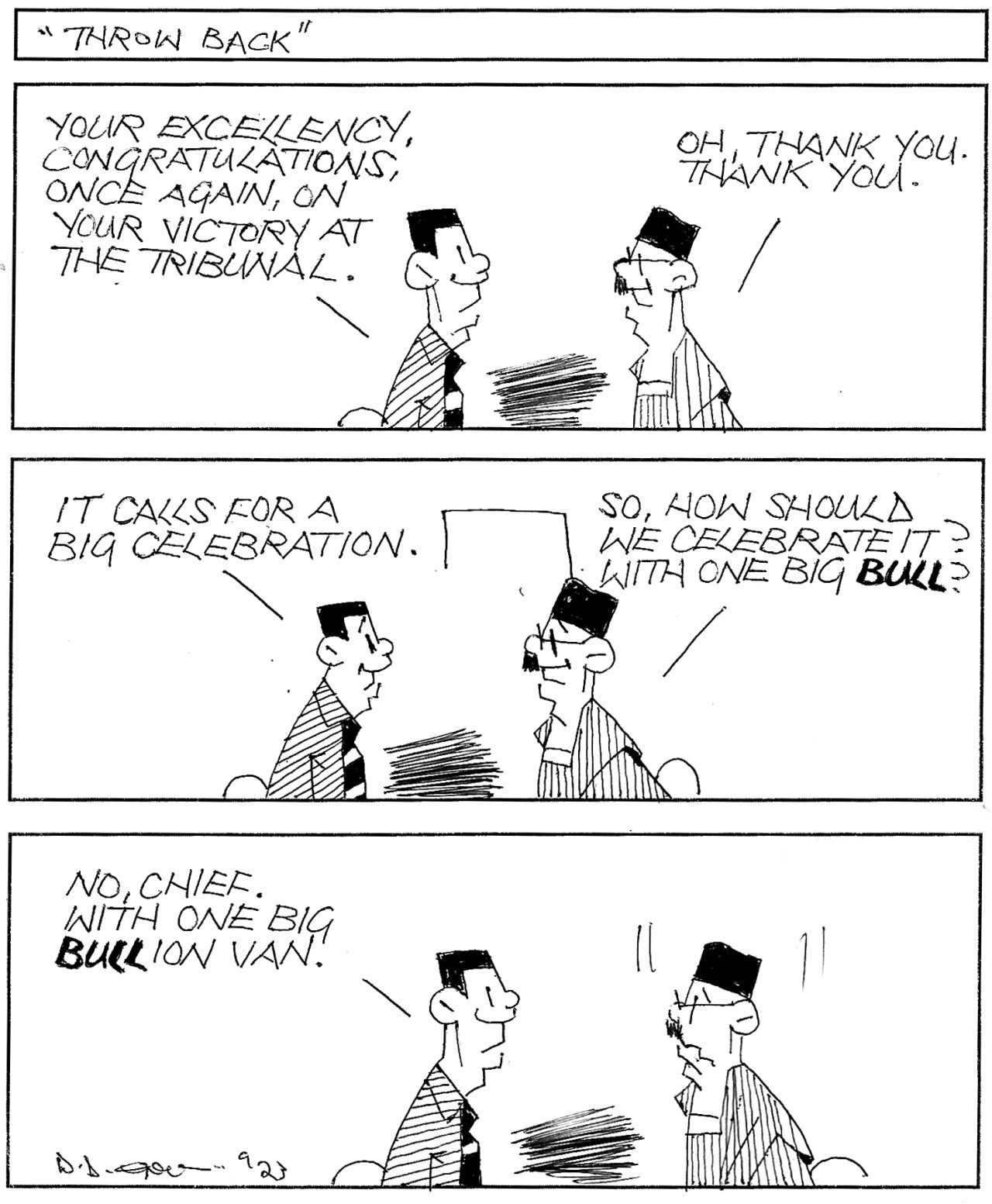 SUNDAY CARTOON 17-9-2023
