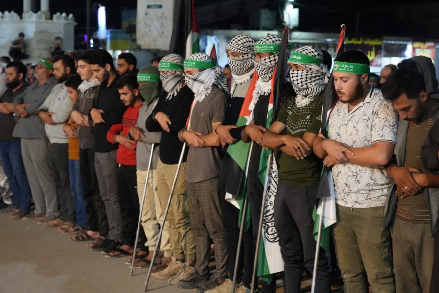 SYRIA-PALESTINIAN-ISRAEL-CONFLICT-PROTEST