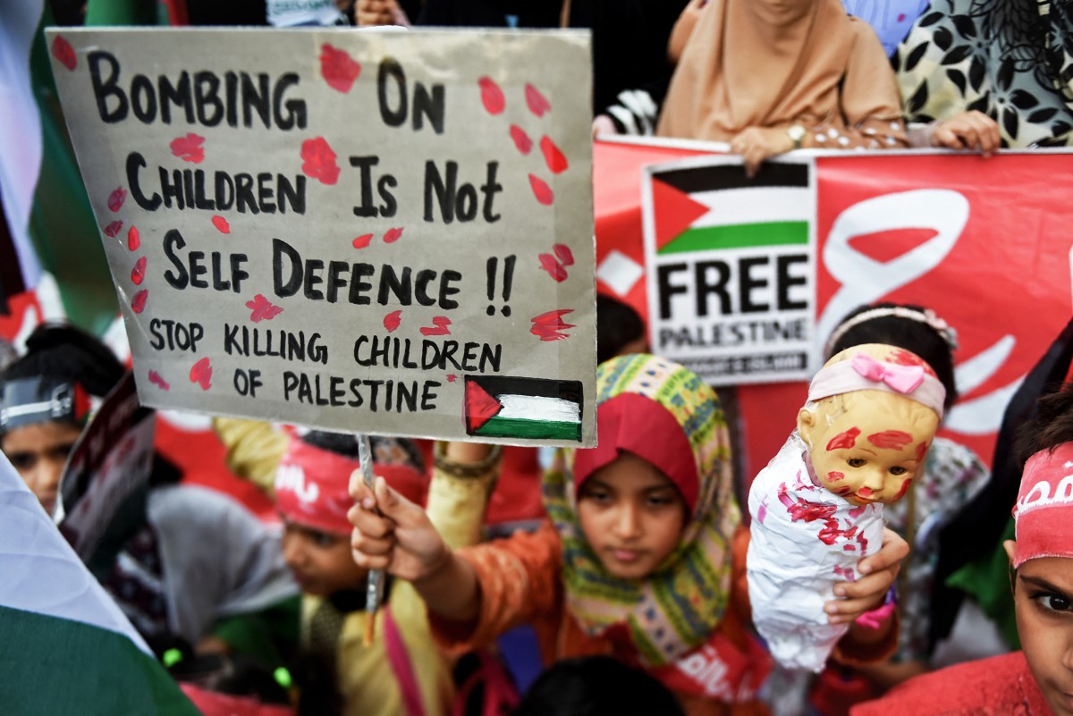 PAKISTAN-PALESTINIAN-ISRAEL-CONFLICT-PROTEST