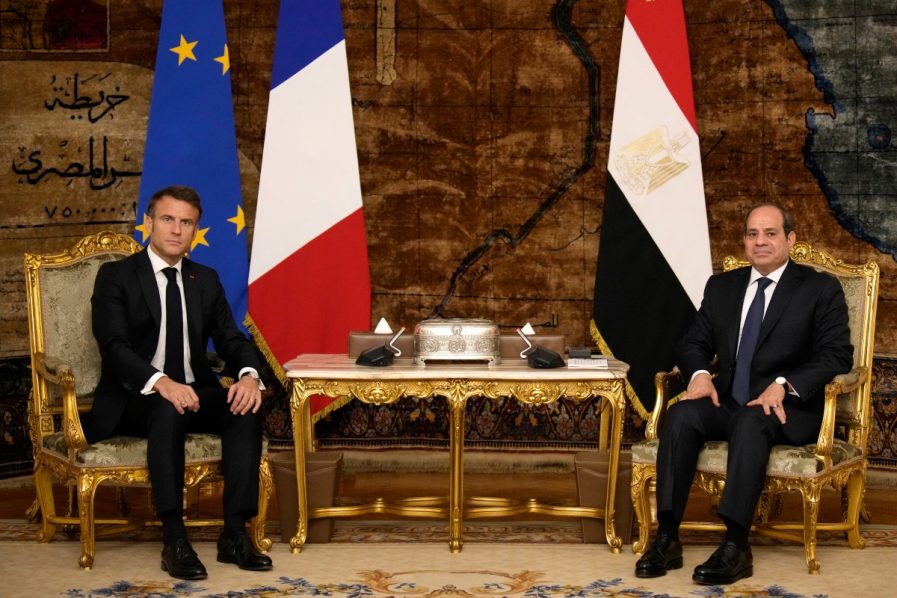 EGYPT-FRANCE-ISRAEL-PALESTINIAN-DIPLOMACY