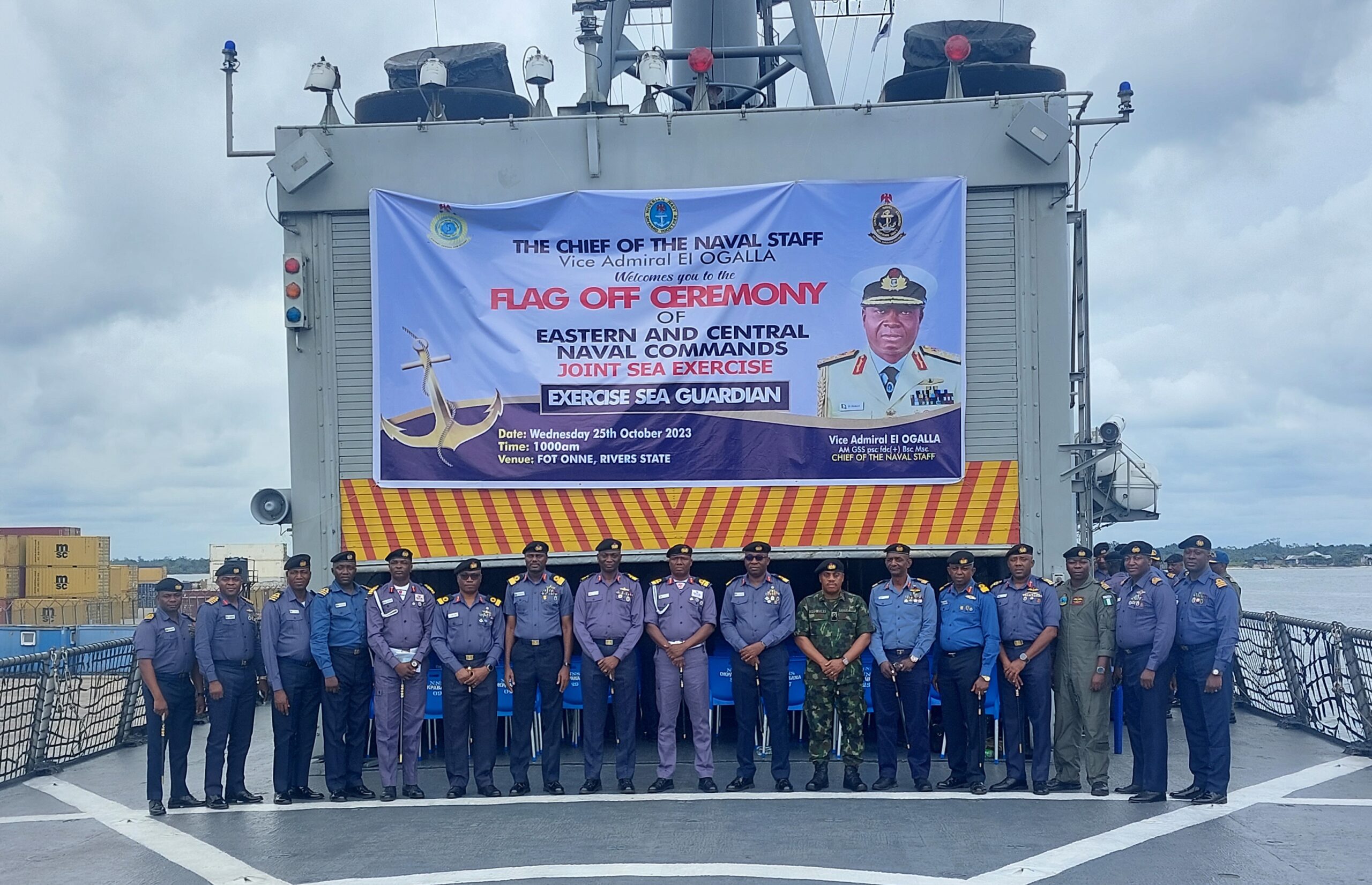 Cross-section-of-senior-navy-officers-during-the-flag-off-of-a-Nigeria-Navy-joint-sea-exercise-code-named-Exercise-Sea-Guardian-in-Onne-Rivers-on-Wednesday-scaled