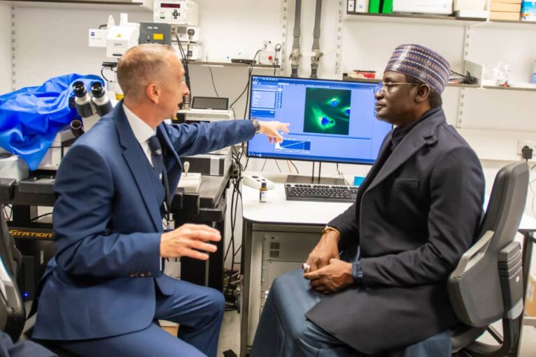 Gov. Buni and Prof. Peter O’Toole of York University in United Kingdom