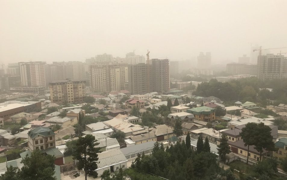 FILES-TAJIKISTAN-WEATHER-SAND STORM