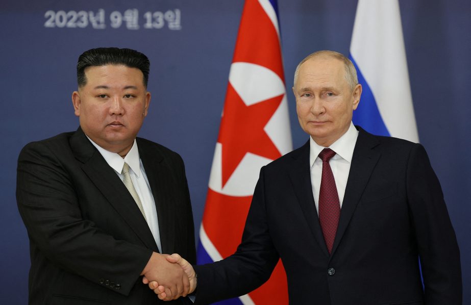 Russia’s President Putin and North Korea’s leader Kim meet in Amur region