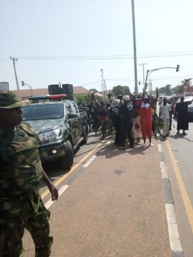 Protesters blocked highway and attacked army personnel in Nasarawa State