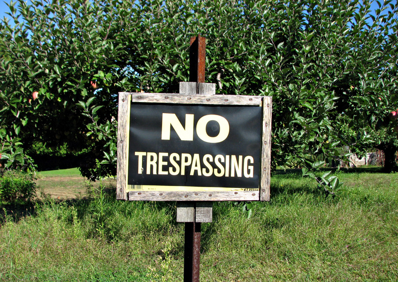 trespass on property