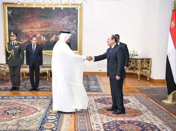 President of Egypt Receives Credentials of Qatar’s Ambassador
