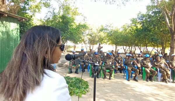 Peacekeepers from Ethiopia and South Korea hand over supplies and medicines to hospitals in Bor