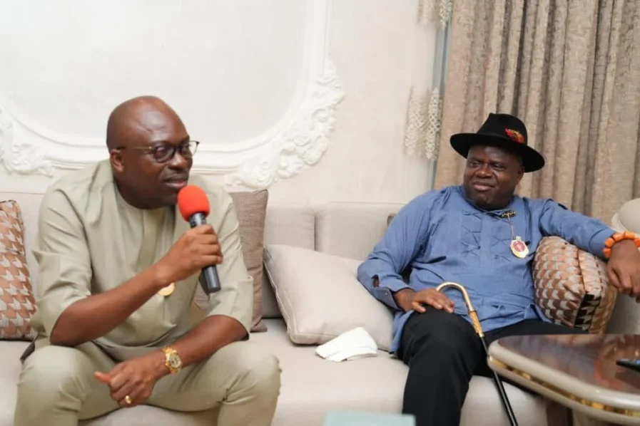 Bayelsa State governor Diri hosts Rivers State governor Siminalayi Fubara