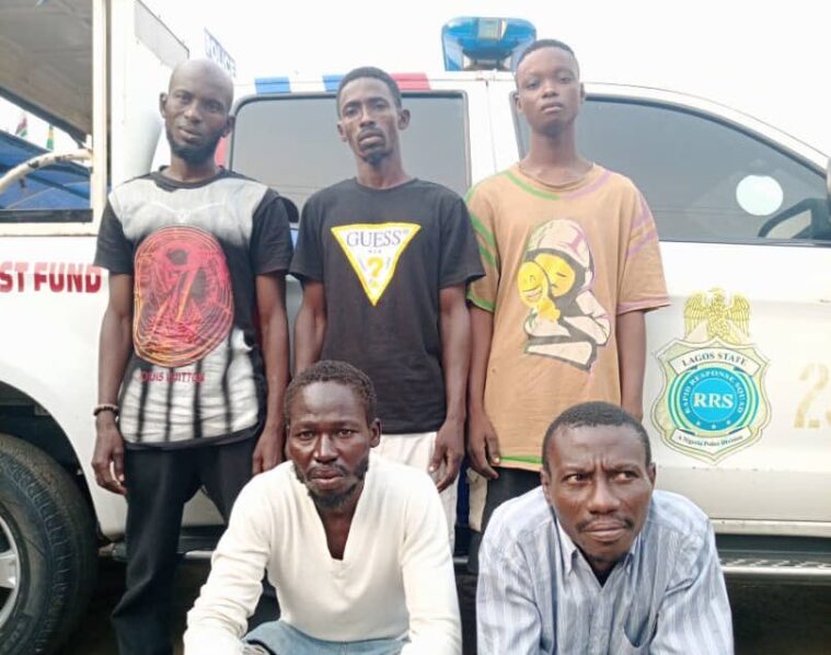 Suspects arrested by Police in Agege area of Lagos State