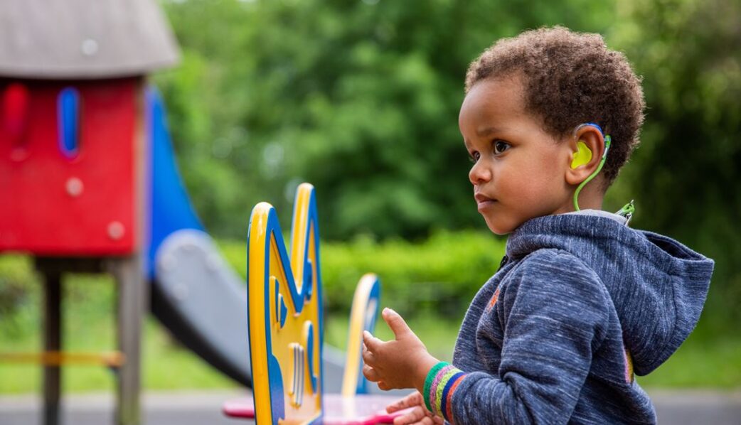hearing-impaired child
