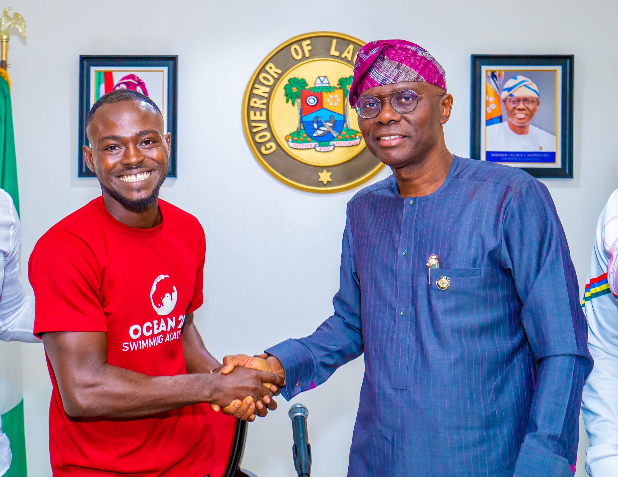 Babajide Sanwo-Olu and Coach Dreh