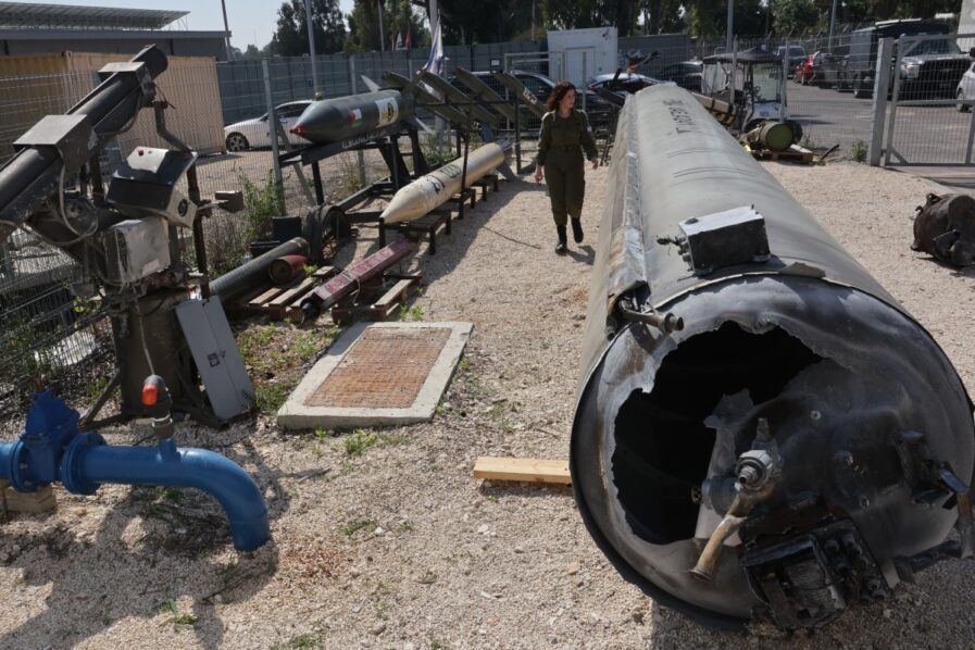 ISRAEL-IRAN-PALESTINIAN-CONFLICT-MISSILE