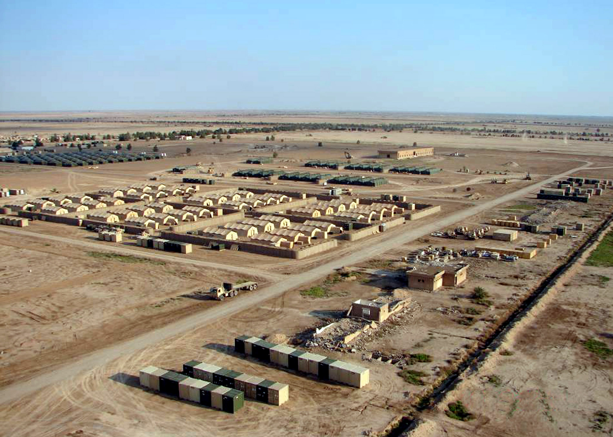RED HORSE helps build combat brigade base in 45 days