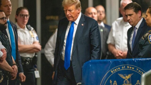 Former US President and Republican presidential candidate Donald Trump (Photo by Steven Hirsch / POOL / AFP)