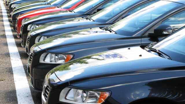 Row of cars