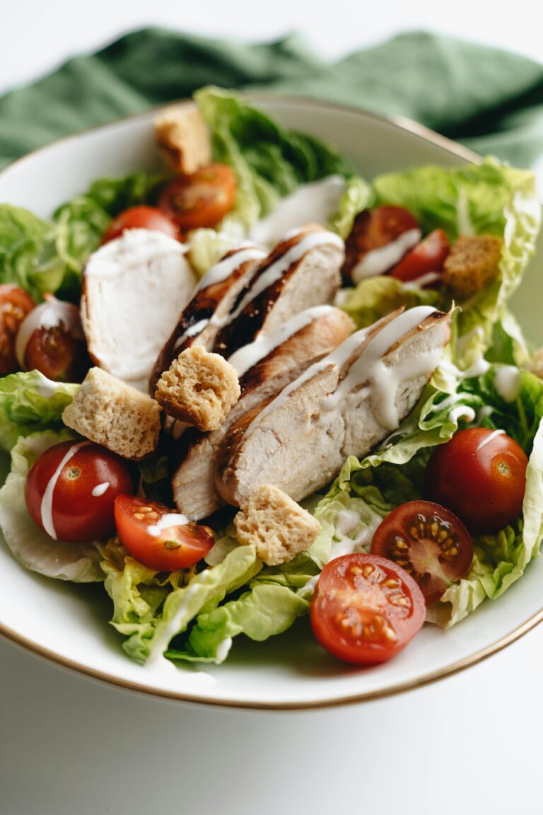 Image of Caesar salad in a plate