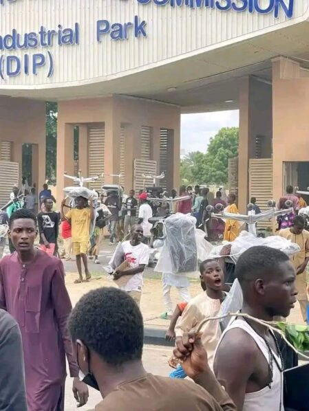 Protesters torch, loot new NCC digital park built for 3MTT in Kano