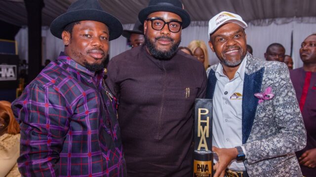 Middle: Speaker, Rivers State House of Assembly, Victor Oko-Jumbo; left: Caretaker Committee Chairman of Asari-Toru LGA, Olorosama Amachree; and My-ACE China, real estate investor, at the event recently in Port Harcourt.