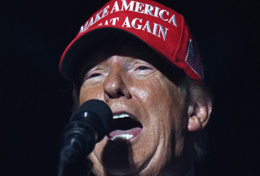 Donald Trump Holds A Campaign Event In Coachella, CA