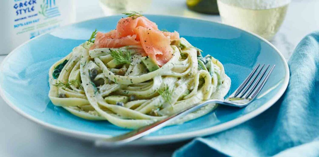 Avocado noodles photo