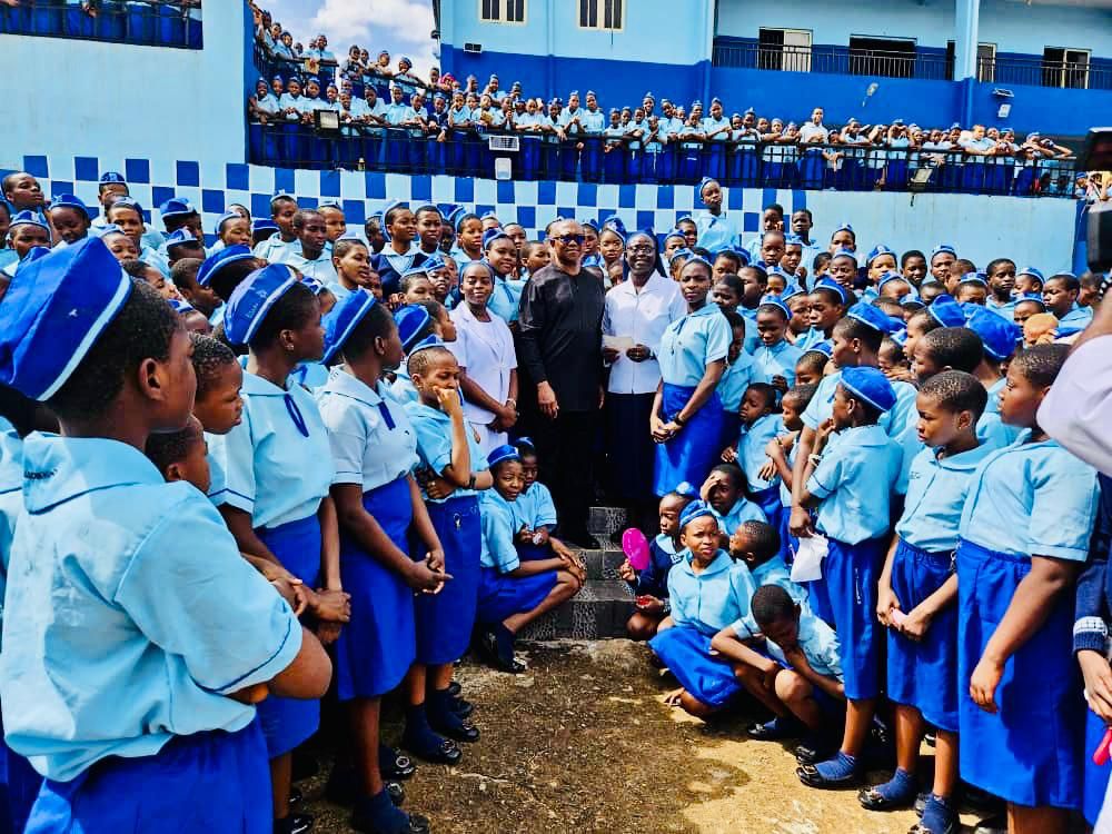 Peter Obi has pledged N120 million to support the Holy Rosary Sisters' educational programmes over the next two years as well as healthcare