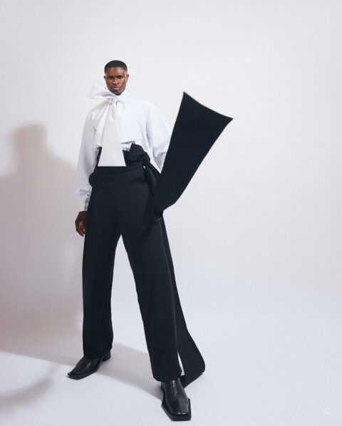 Androgynous style by Larry Hector from his Instagram page