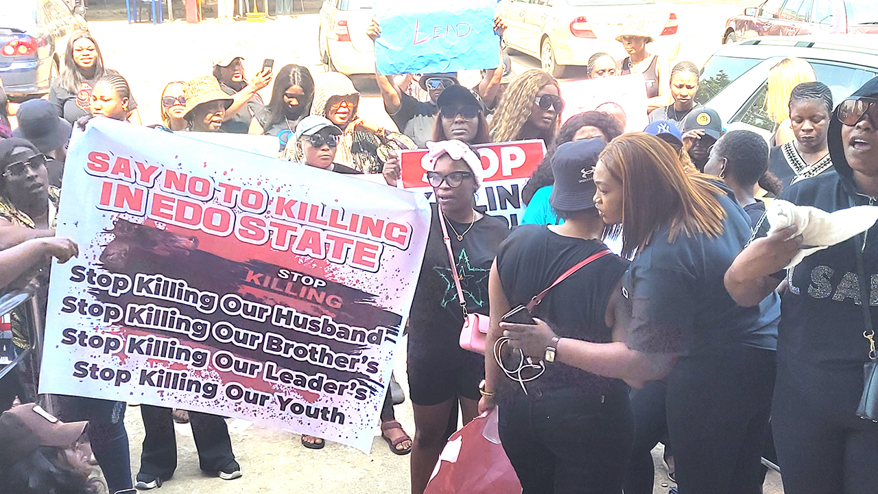 Women protesters Edo