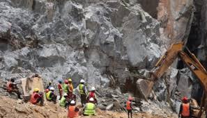 A mining site