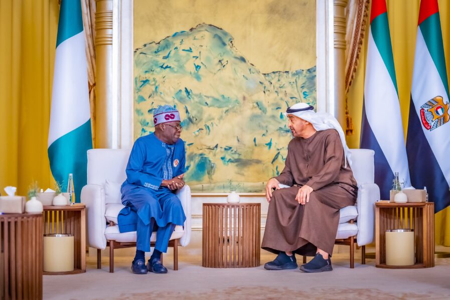 Mohamed bin Zayed Al Nahyan and Bola Tinubu