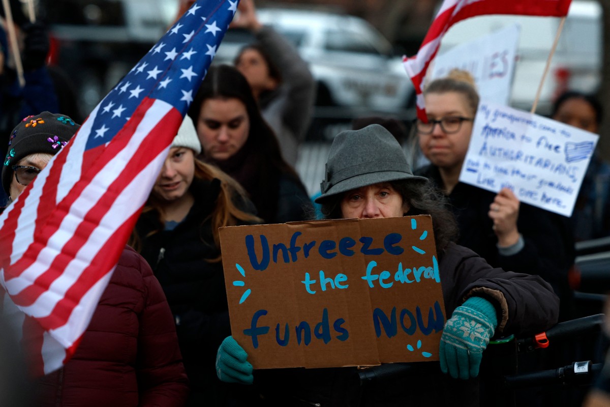 Activists Hold Rally Outside White House Defending Federal Funding