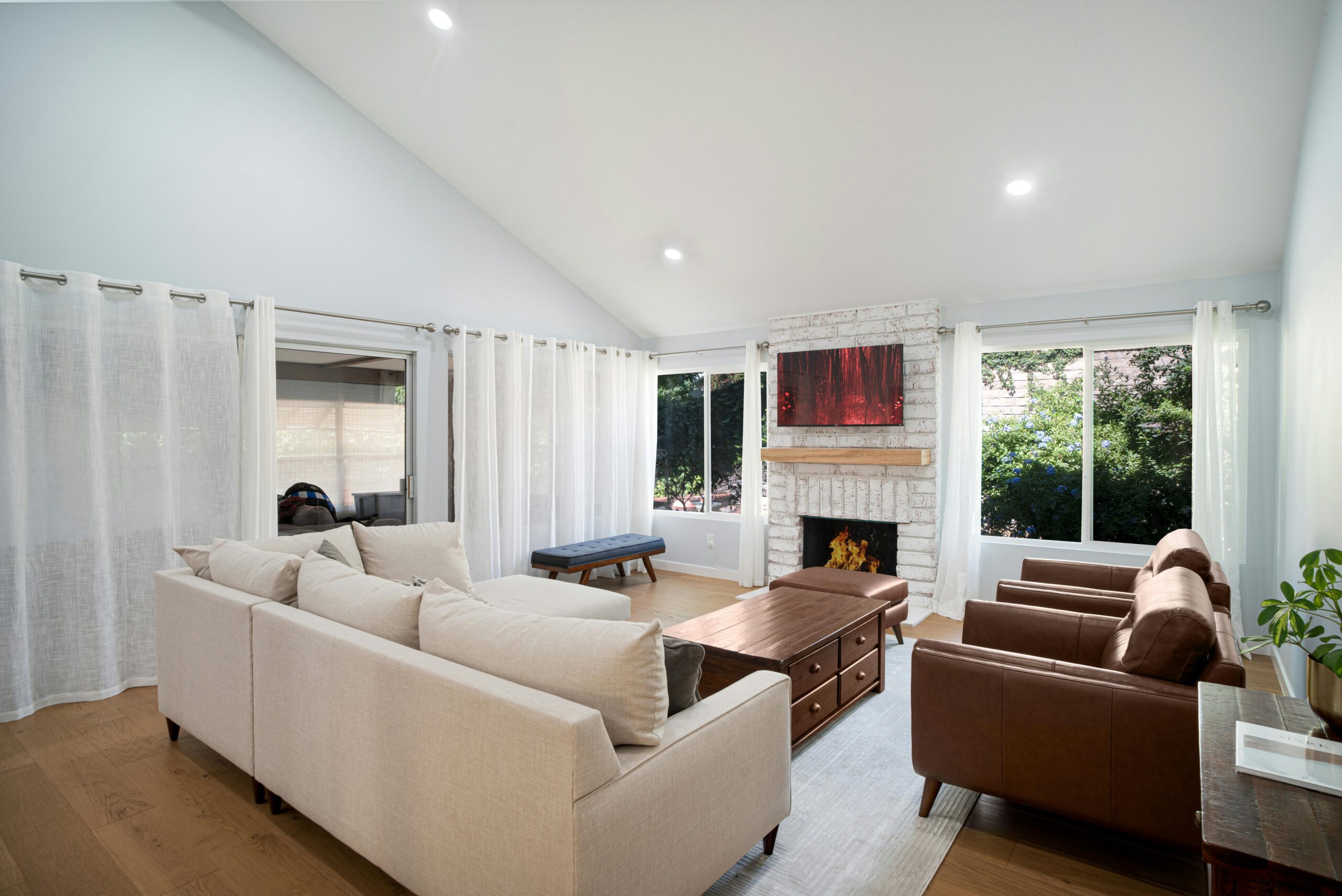 Sofas in a living room