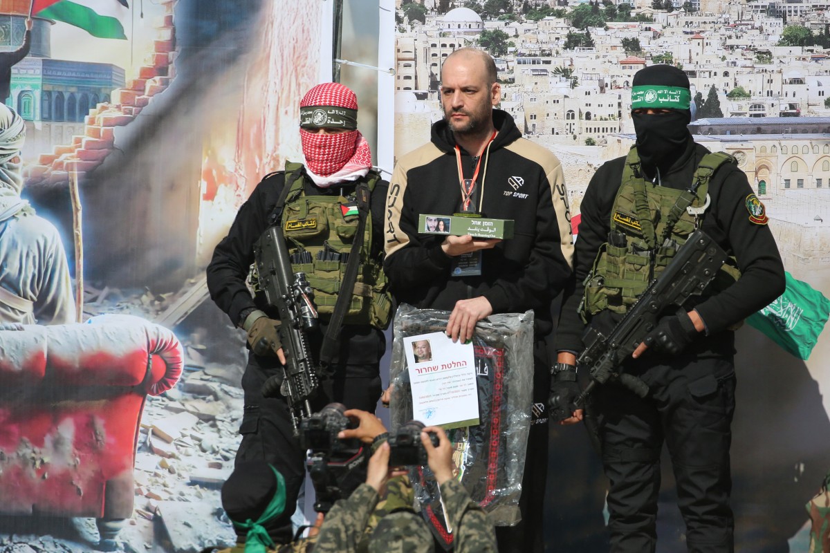 PALESTINIAN-ISRAEL-CONFLICT-GAZA-HOSTAGE