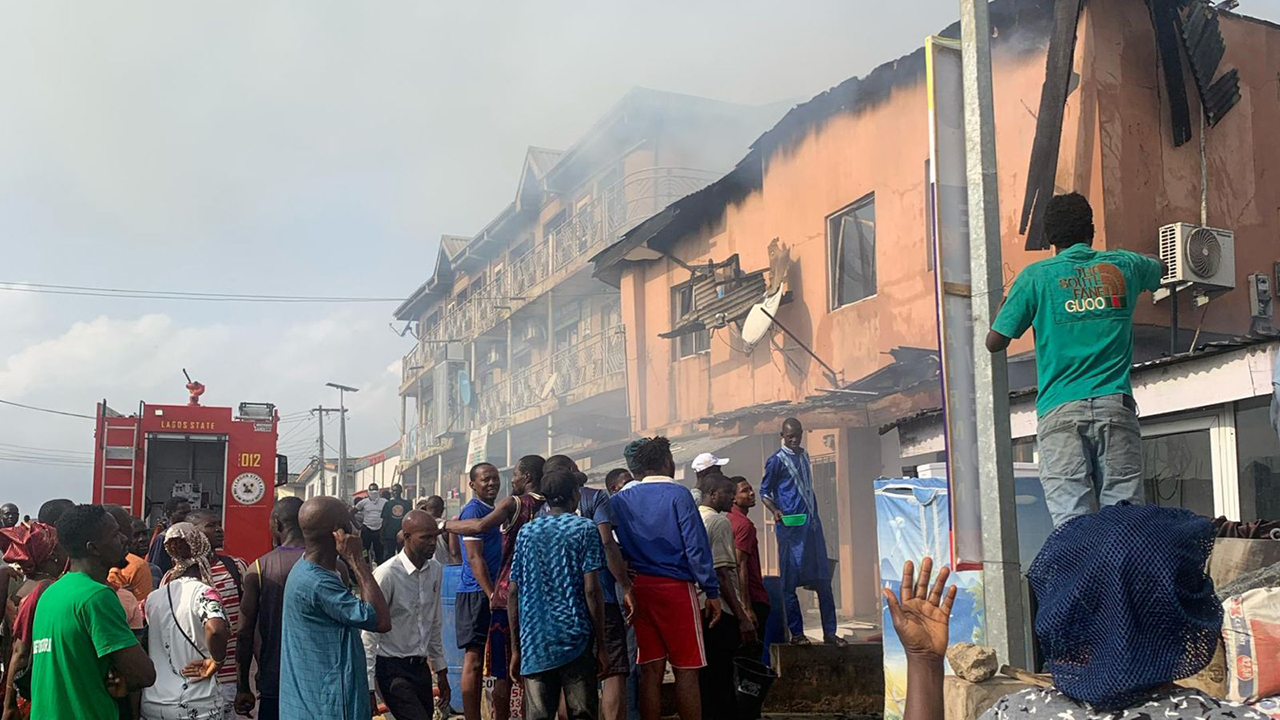 The affected building