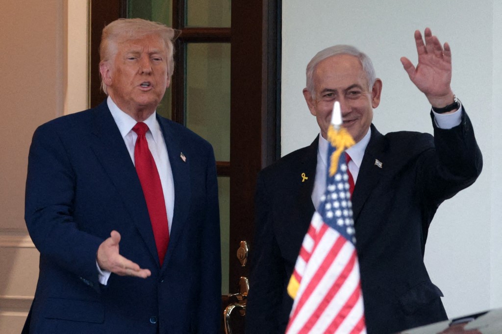 President Trump Meets With Visiting Israeli PM Netanyahu At The White House