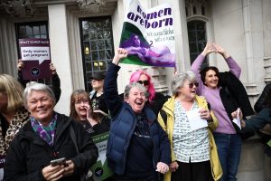 BRITAIN-SCOTLAND-WOMEN-GENDER-COURT-DISCRIMINATION