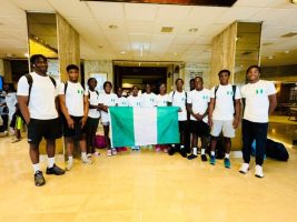 The Nigeria Junior Swimming Team