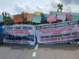 Protesting farmers