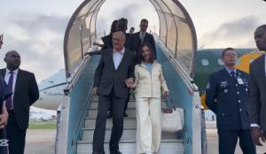 Brazil vice president-wife arrive Nigeria