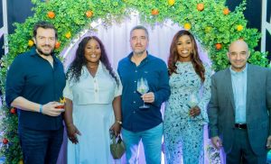 Premium Spirits Director, Nigerian Bottling Company, Ioannis Simos (left); Brand Manager, Gin Mare, Oyinkansola Afolabi; General Manager, Nigerian Bottling Company, Goran Sladic; Senior Brand Manager, Brown-Forman, Ibiyemi Dada; and National Sales Director, Nigerian Bottling Company, Chris Christodoulakis at the Gin Mare launch in Lagos recently.